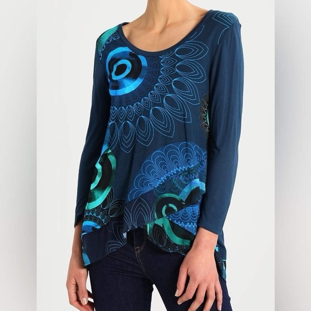 DESIGUAL Indira Viscose Printed Blouse